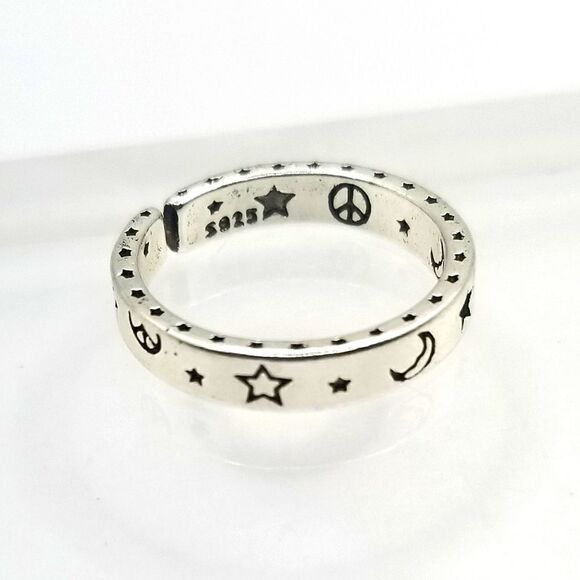 925 Sterling silver size 5.5 Women's snake ring band. - Picture 1 of 3